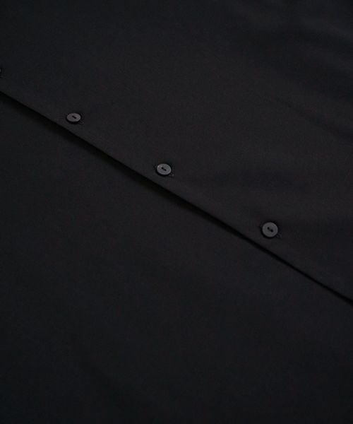 VU ヴウ balloon shirt [BLACK］バルーンシャツ vu-s24-s01