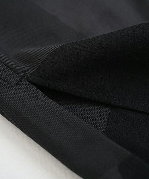 VU ヴウ geometric dolman shirt  [charcoal×black］幾何学ドルマンシャツ vu-s24-s02