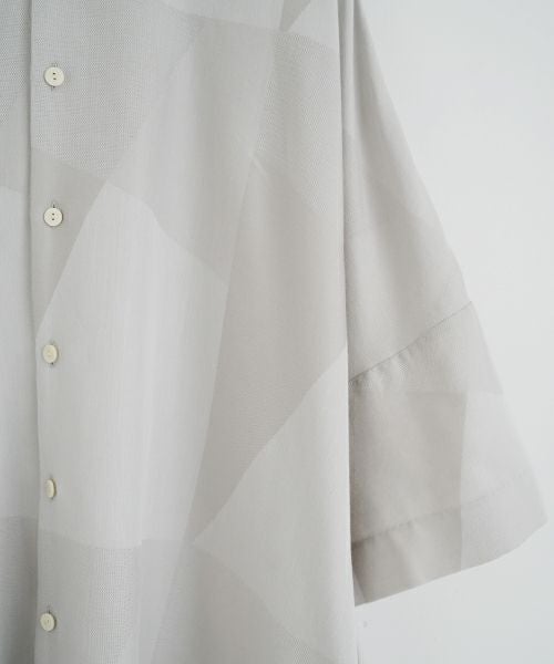 VU ヴウ geometric dolman shirt  [ash×gray］幾何学ドルマンシャツ vu-s24-s02