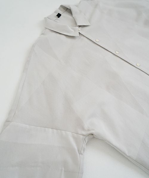 VU ヴウ geometric dolman shirt  [ash×gray］幾何学ドルマンシャツ vu-s24-s02