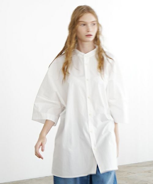 VU ヴウ stand collar dolman shirt  [OFF WHITE］スタンドカラードルマンシャツ vu-s24-s06