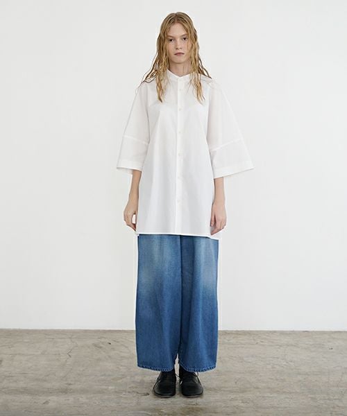 VU ヴウ stand collar dolman shirt  [OFF WHITE］スタンドカラードルマンシャツ vu-s24-s06