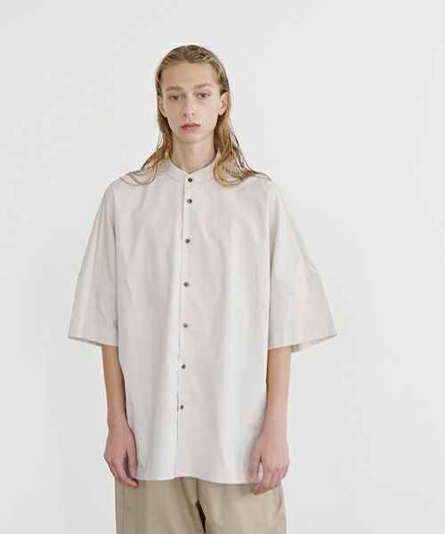 VUm ヴウエム stand collar dolman shirt [OFF BEIGE］vu-sht-007