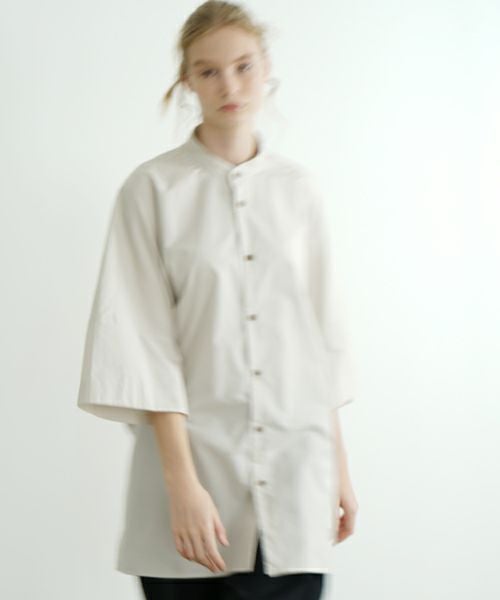 VU ヴウ stand collar dolman shirt  [OFF BEIGE］スタンドカラードルマンシャツ vu-s24-s06