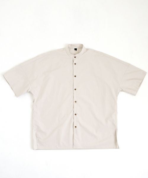 VUm ヴウエム stand collar dolman shirt [OFF BEIGE］vu-sht-007