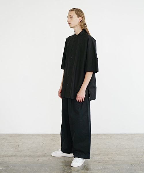 VU ヴウ stand collar dolman shirt  [BLACK］スタンドカラードルマンシャツ vu-s24-s06