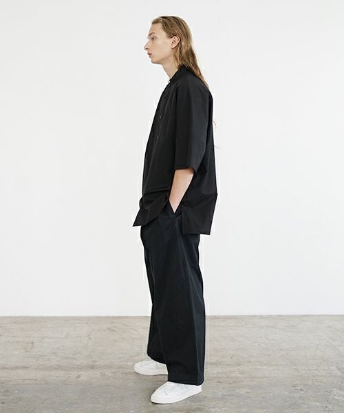 VU ヴウ stand collar dolman shirt  [BLACK］スタンドカラードルマンシャツ vu-s24-s06