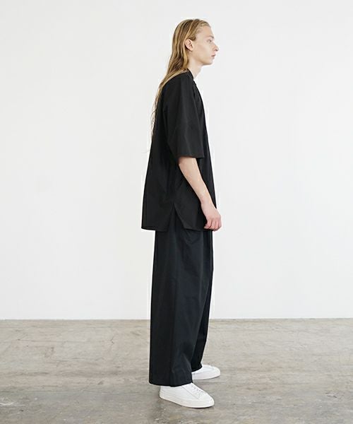 VU ヴウ stand collar dolman shirt  [BLACK］スタンドカラードルマンシャツ vu-s24-s06