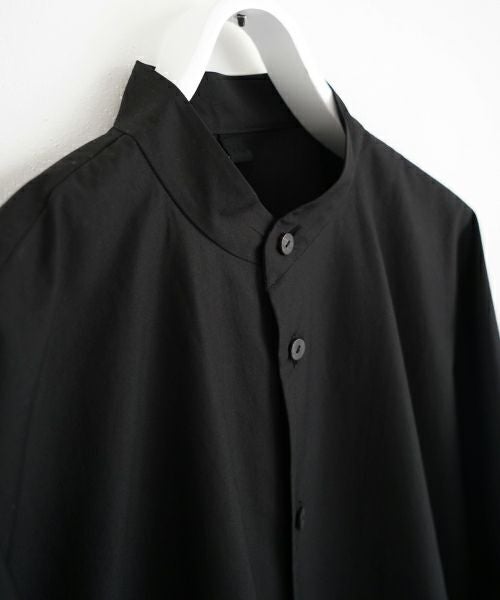 VU ヴウ stand collar dolman shirt  [BLACK］スタンドカラードルマンシャツ vu-s24-s06