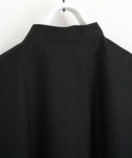 VU ヴウ stand collar dolman shirt  [BLACK］スタンドカラードルマンシャツ vu-s24-s06