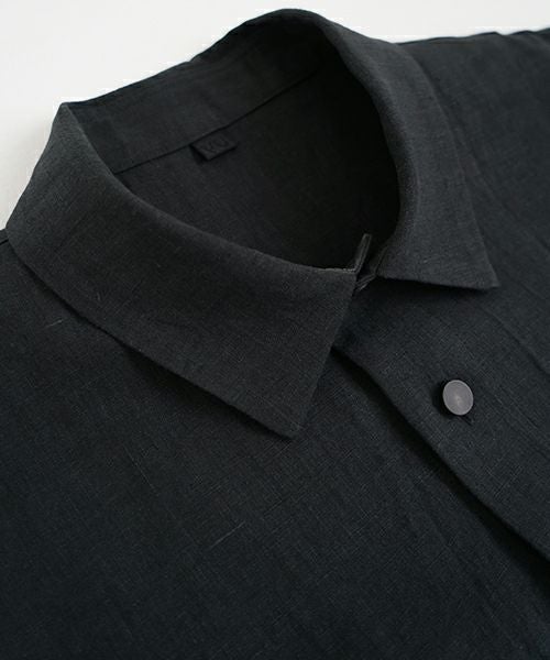 VU ヴウ flight short sleeve shirt  [BLACK］フライト半袖シャツ vu-s24-s03