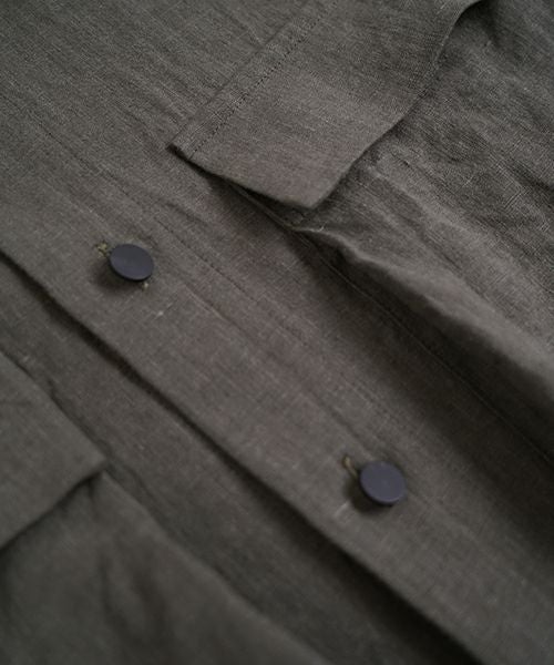 VU ヴウ flight short sleeve shirt  [DARK KHAKI］フライト半袖シャツ vu-s24-s03