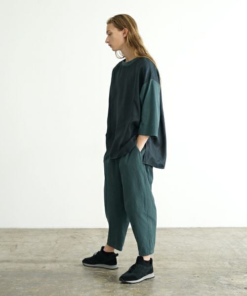 VU ヴウ dyed combination pullover  [DARK GRAY］染コンビネーションプルオーバー vu-s24-s05