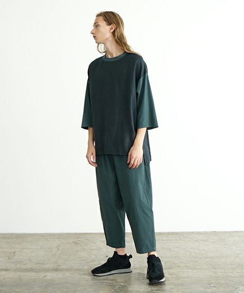 VU ヴウ dyed combination pullover  [DARK GRAY］染コンビネーションプルオーバー vu-s24-s05