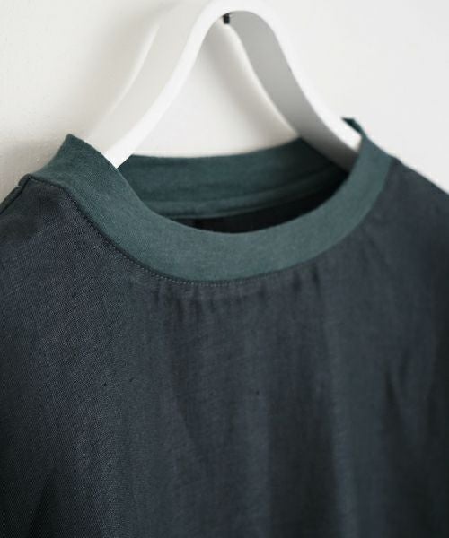 VU ヴウ dyed combination pullover  [DARK GRAY］染コンビネーションプルオーバー vu-s24-s05