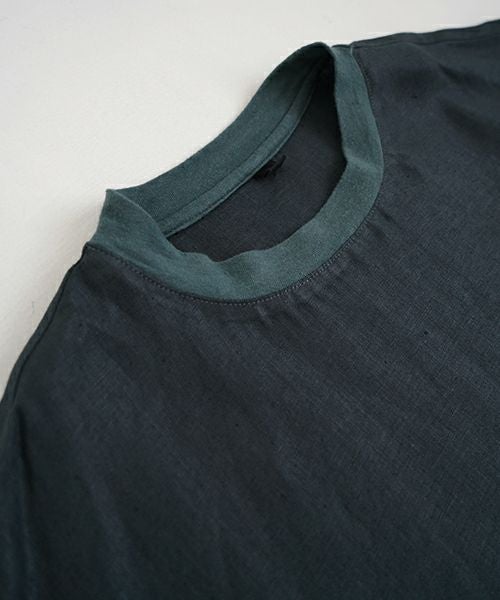 VU ヴウ dyed combination pullover  [DARK GRAY］染コンビネーションプルオーバー vu-s24-s05