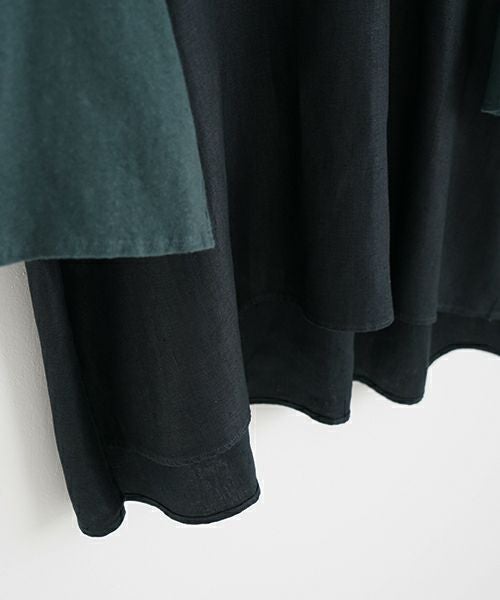 VU ヴウ dyed combination pullover  [DARK GRAY］染コンビネーションプルオーバー vu-s24-s05