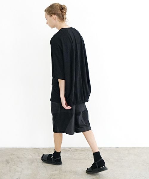 VU ヴウ ballon t-shirt  [BLACK］バルーンTシャツ vu-s24-t01