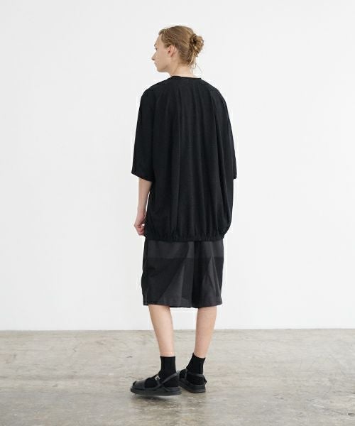 VU ヴウ ballon t-shirt  [BLACK］バルーンTシャツ vu-s24-t01