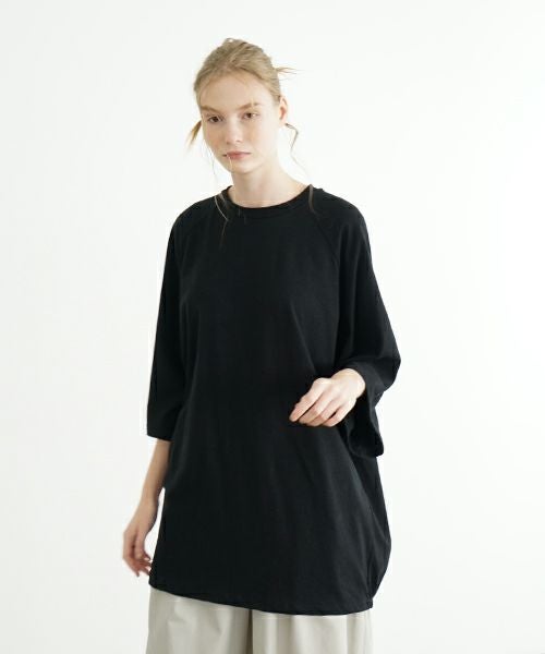 VU ヴウ ballon t-shirt  [BLACK］バルーンTシャツ vu-s24-t01