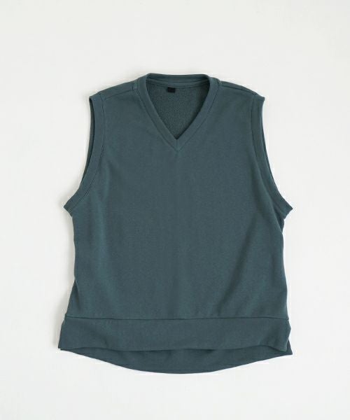 VU ヴウ v vest  [BLACK］Vネックベスト vu-s24-t02