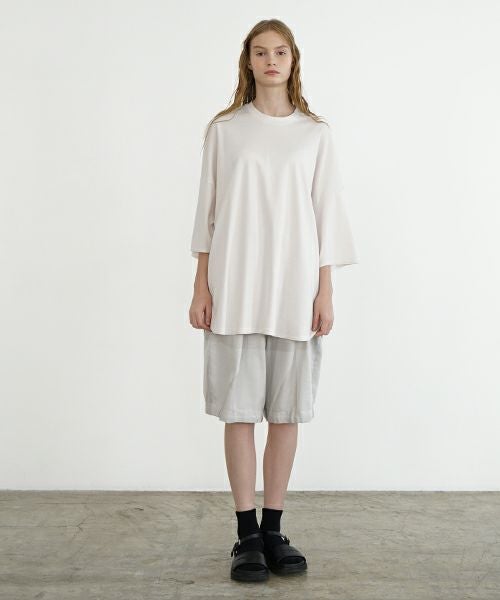 VU ヴウ basic t-shirt [LIGHT BEIGE］ベーシックＴシャツ vu-s24-t03
