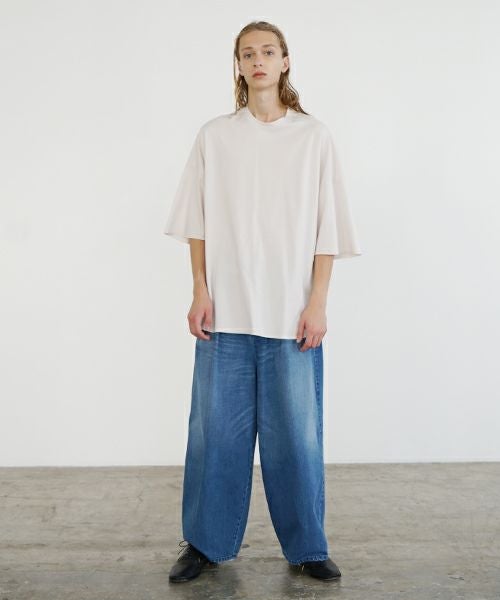 VU ヴウ basic t-shirt [LIGHT BEIGE］ベーシックＴシャツ vu-s24-t03