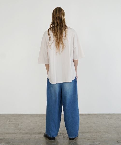 VU ヴウ basic t-shirt [LIGHT BEIGE］ベーシックＴシャツ vu-s24-t03