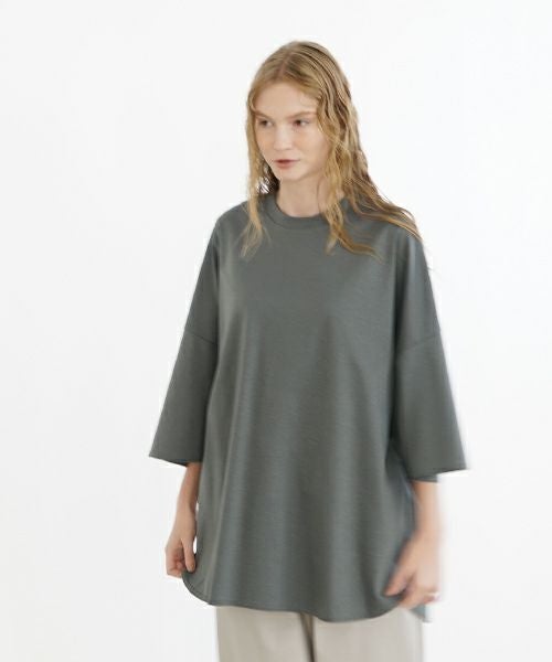 VU ヴウ basic t-shirt [DEEP KHAKI］ベーシックＴシャツ vu-s24-t03