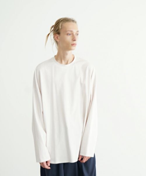 VU ヴウ basic long t-shirt [LIGHT BEIGE］ベーシックロンT シャツ