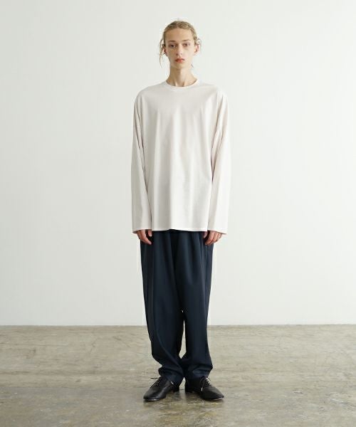 VU ヴウ basic long t-shirt [LIGHT BEIGE］ベーシックロンＴ シャツ vu-s24-t03
