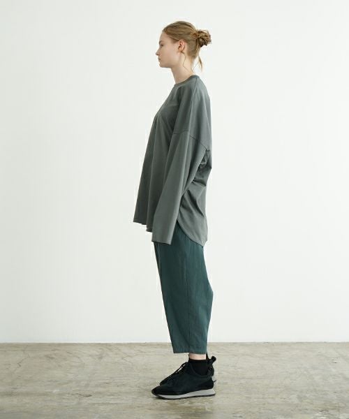 VU ヴウ basic long t-shirt [DEEP KHAKI］ベーシックロンＴシャツ vu-s24-t03