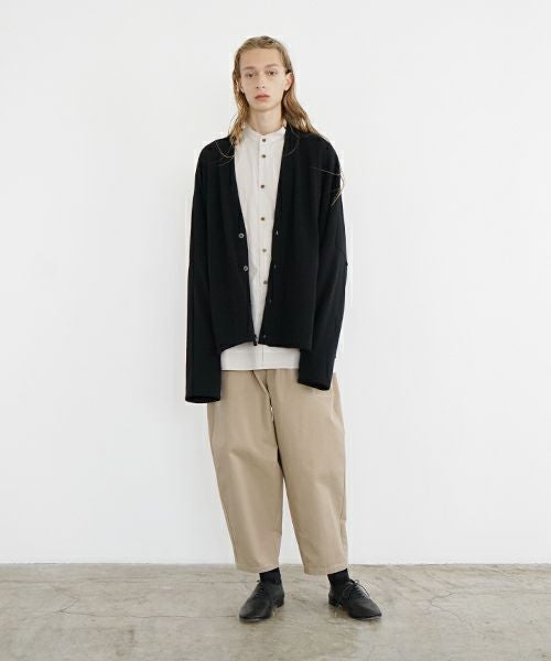 VU ヴウ sweat cardigan [BLACK] スエットカーディガン vu-s24-t06