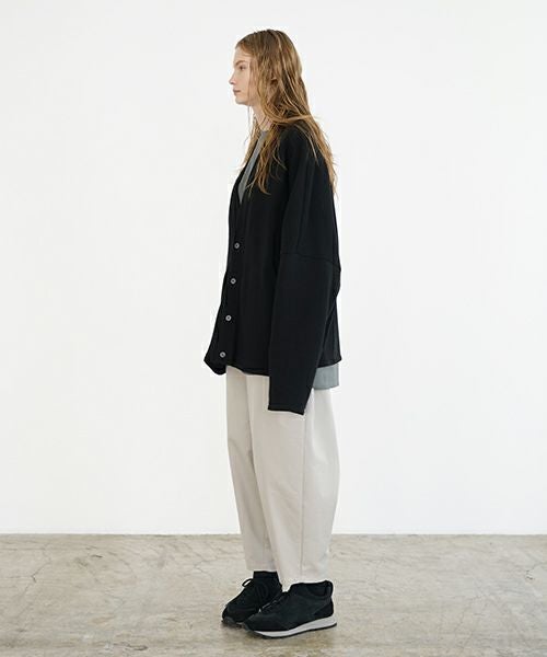VU ヴウ sweat cardigan [BLACK] スエットカーディガン vu-s24-t06