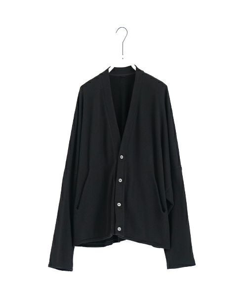 VU ヴウ sweat cardigan [BLACK] スエットカーディガン vu-s24-t06