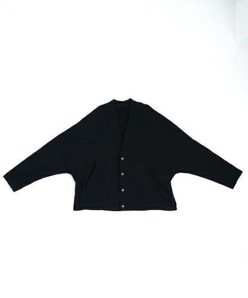 VU ヴウ sweat cardigan [BLACK] スエットカーディガン vu-s24-t06