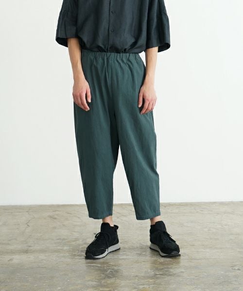 VUm ヴウエム dyed cropped pants [DEEP GRAY] vu-s24-pt01