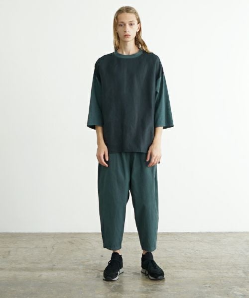 VU ヴウ dyed cropped pants [DEEP GRAY] 染クロップドパンツ vu-s24-pt01