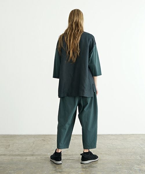 VU ヴウ dyed cropped pants [DEEP GRAY] 染クロップドパンツ vu-s24-pt01