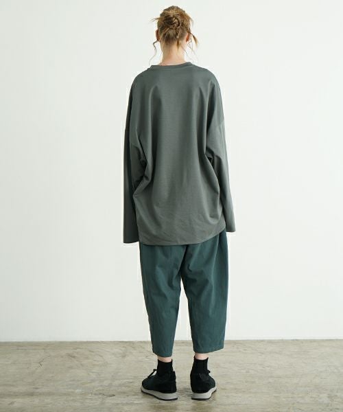 VU ヴウ dyed cropped pants [DEEP GRAY] 染クロップドパンツ vu-s24-pt01