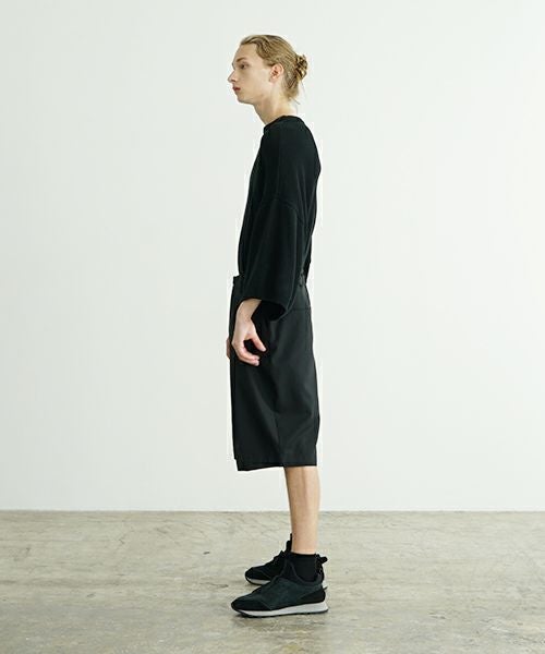 VU ヴウ wide short pants [BLACK] ワイドショートパンツ vu-s24-p02