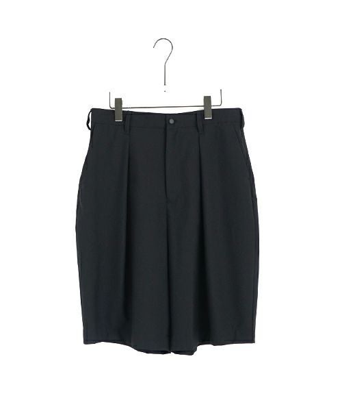 VU ヴウ wide short pants [BLACK] ワイドショートパンツ vu-s24-p02