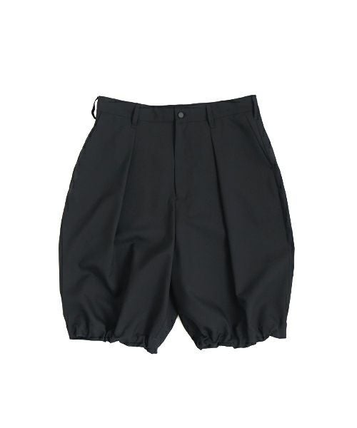 VU ヴウ wide short pants [BLACK] ワイドショートパンツ vu-s24-p02