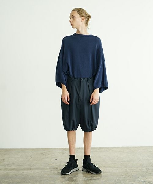 VU ヴウ wide short pants [DEEP BLUE]  ワイドショートパンツ vu-s24-p02