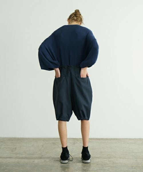 VU ヴウ wide short pants [DEEP BLUE]  ワイドショートパンツ vu-s24-p02