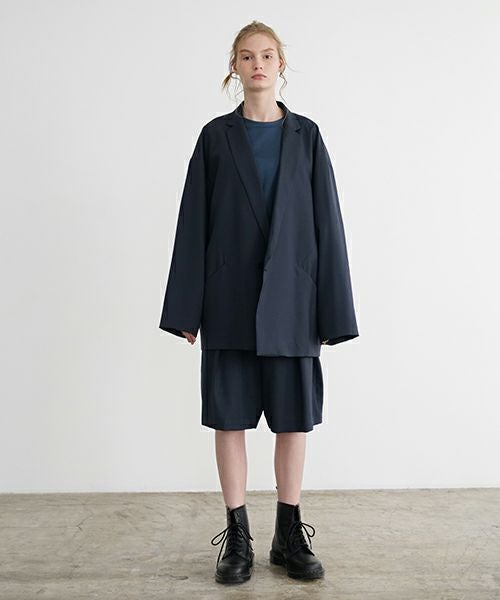 VU ヴウ wide short pants [DEEP BLUE]  ワイドショートパンツ vu-s24-p02