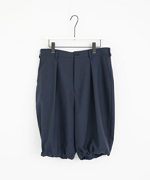 VU ヴウ wide short pants [DEEP BLUE]  ワイドショートパンツ vu-s24-p02