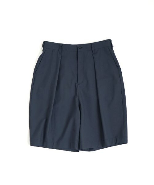VU ヴウ wide short pants [DEEP BLUE]  ワイドショートパンツ vu-s24-p02