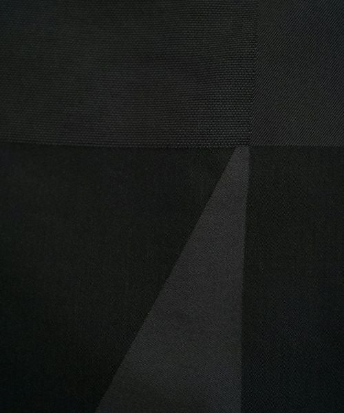 VU ヴウ geometric wide short pants  [charcoal×black]  幾何学ワイドショートパンツ vu-s24-p02