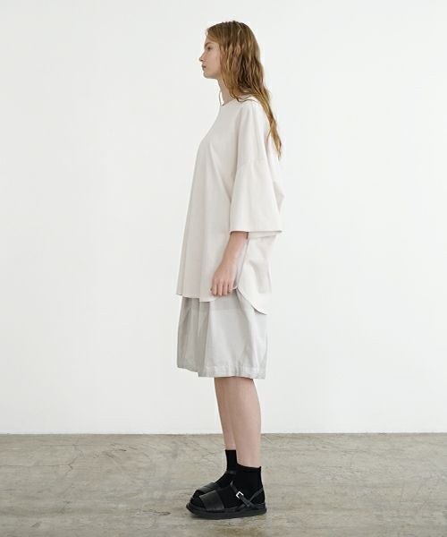 VU ヴウ geometric wide short pants  [ash×gray] 幾何学ワイドショートパンツ vu-s24-p02